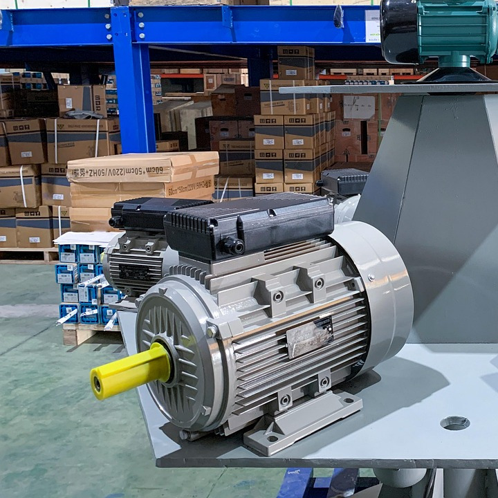 warehouse with electric motors